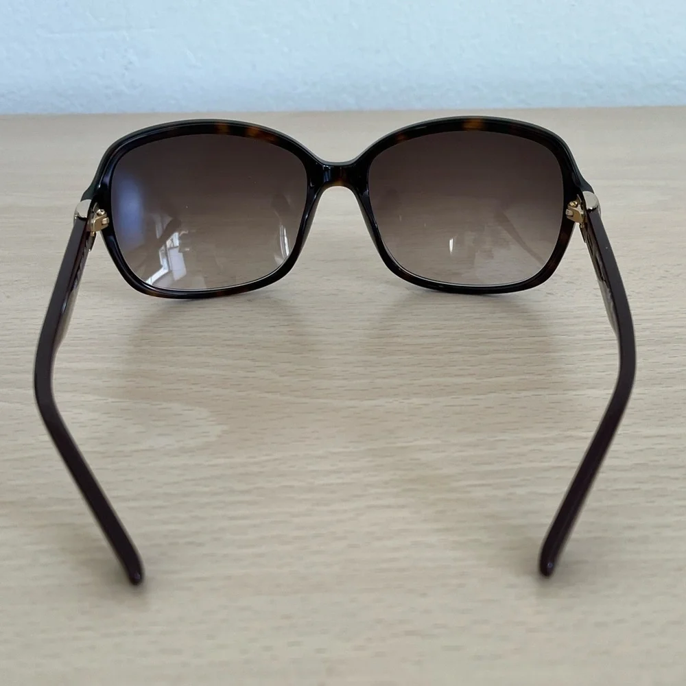 FERAGAMO Sunglasses Tortoise Non-Polarized Gradient Lens Case Cloth BNWOT Italy
